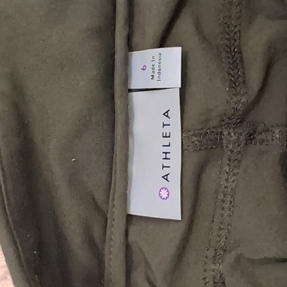 Athleta Dark Green Trakie Jogger Pants 6 - Picture 4 of 7